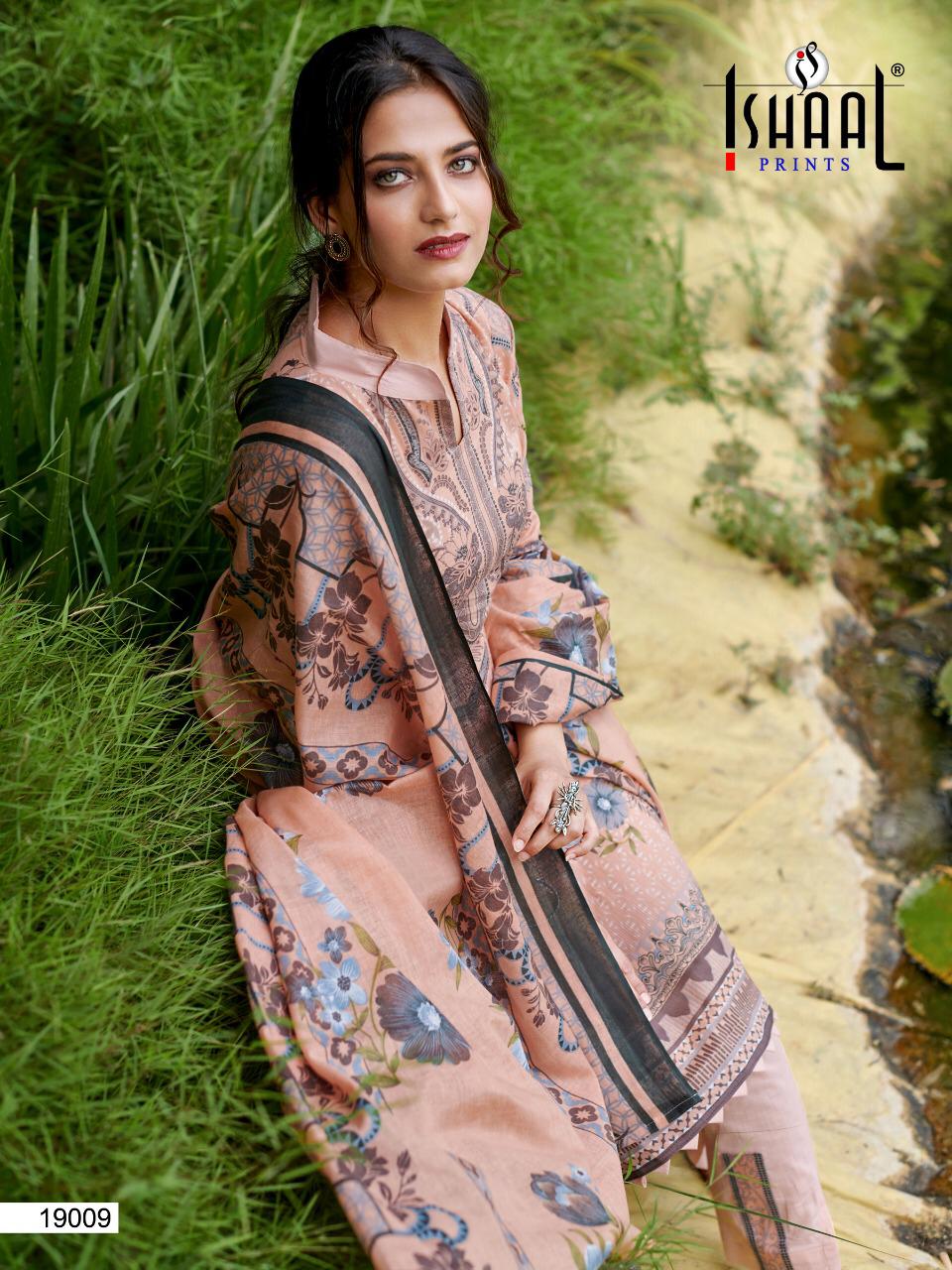 Ishaal Gulmohar 19 Latest Fancy Designer Casual Wear Pure Lawn Cotton Karachi Dress Readymade Collection 

